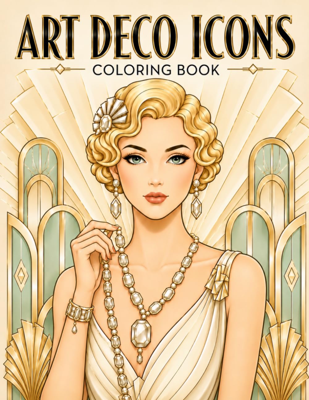 ART DECO ICONS: Elegant Portraits & Timeless Art Deco Fashion Coloring Book