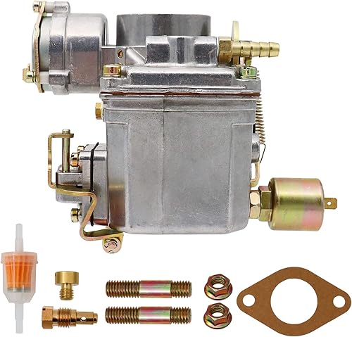 Miniatura 8 de Condgreemee Carburador 34 Pict 3 para VW Beetles Super Beetles 1971-1979 Dual Port 1600cc VW Carb para Volkswagen Bug Beetle Carburador Squareback