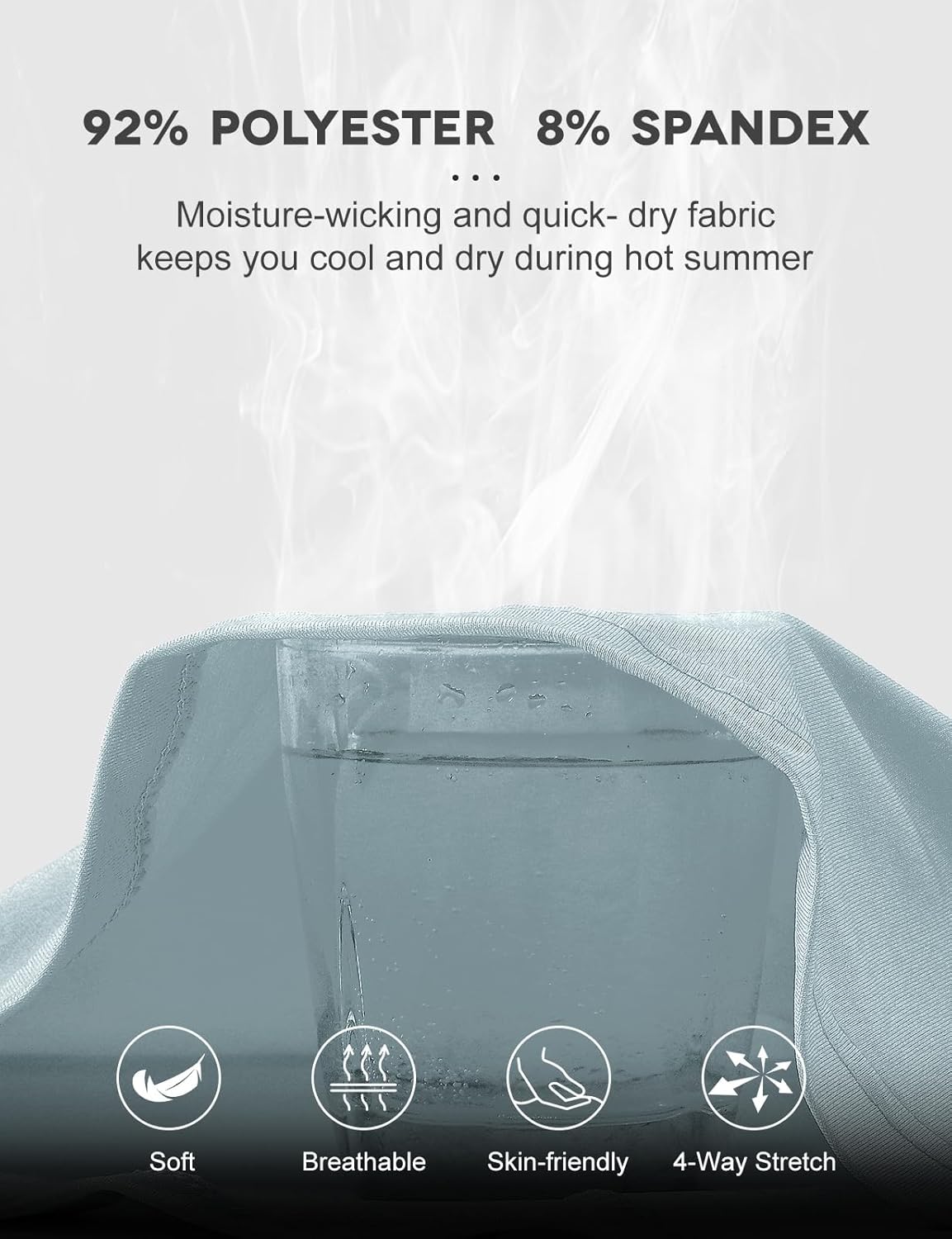 BGOWATU Women's Short Sleeve Golf Tennis Polo Shirts V Neck Collared Workout Tops UV Protection Dry Fit - Image 6