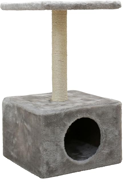 Kerbl Rascador Amatista Cueva Superficie de Descanso columnas silsal, Gris
