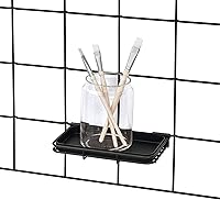 Vista 8 de InterDesign Jayce Sistema de pared metálica, panel de organización modular de rejilla para el almacenamiento adicional en la cocina