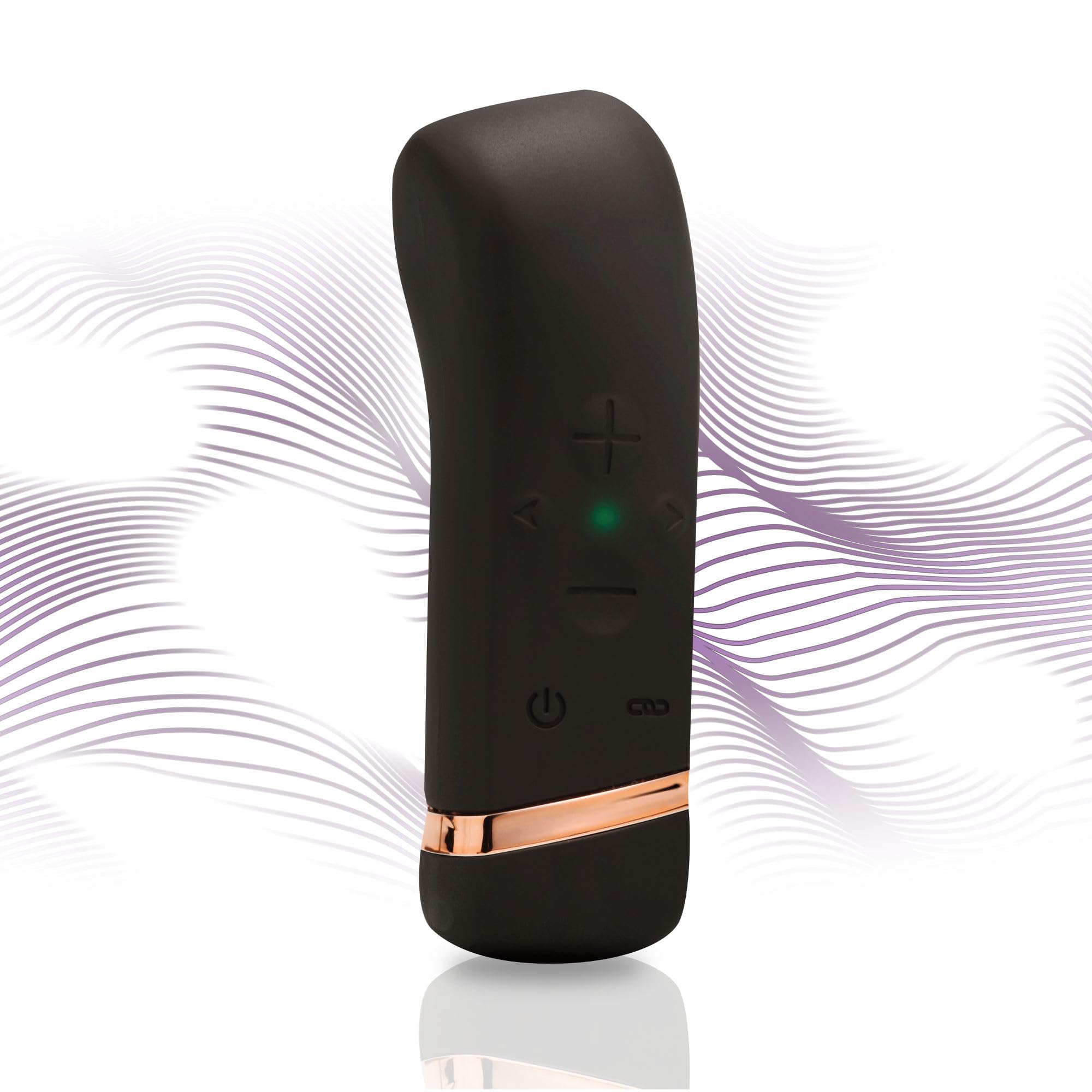 HANDY Oh! Smart Vibrator in hand, showcasinel seu disseny elegant i els botons de control.