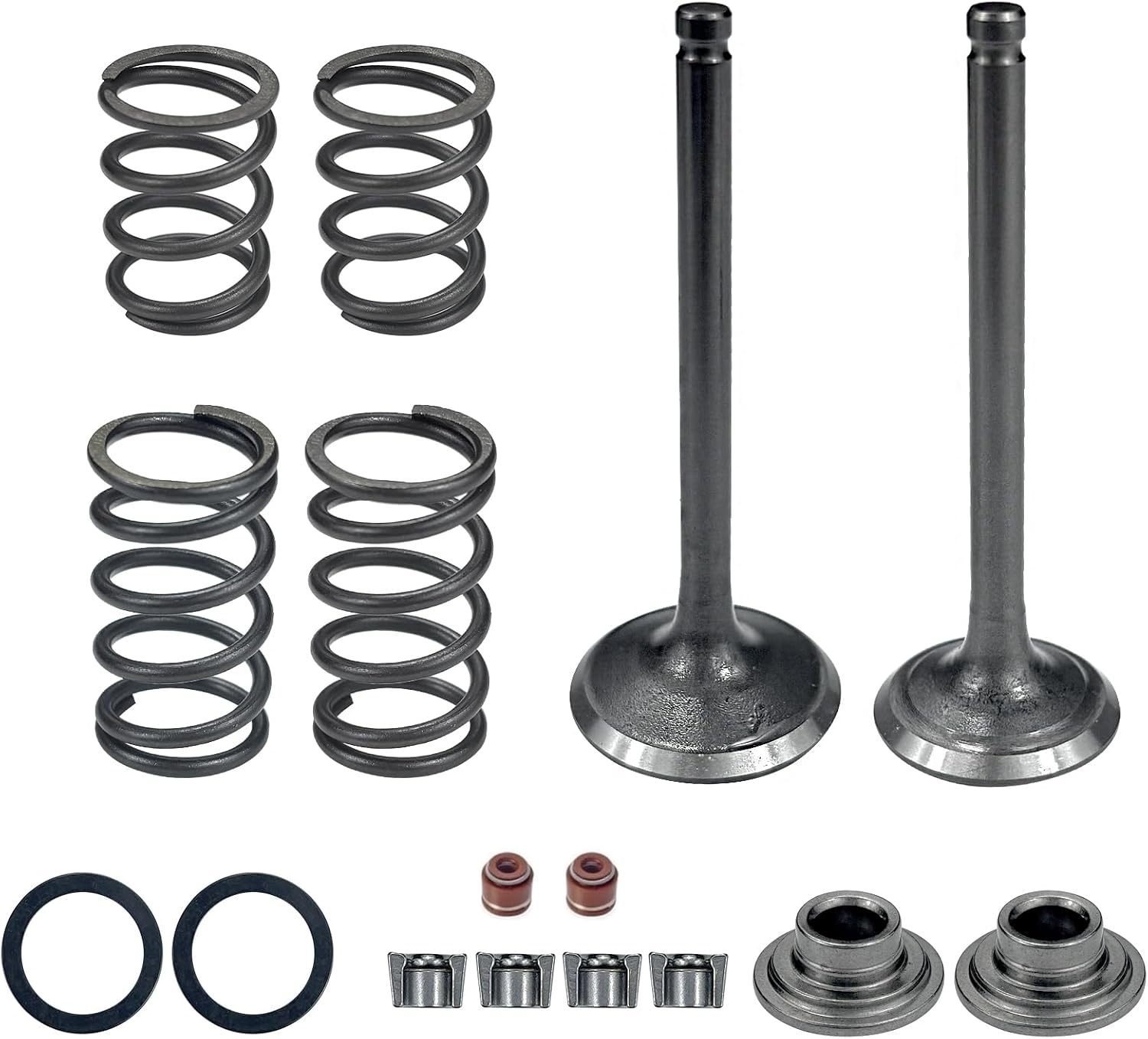 LEAPINGKNIGHT Intake Exhaust Valve Springs Stem Seals for 56mm YX140 150CC 1P56FMJ W063 Engines - Dirt Pit Bike ATV Quad Kit