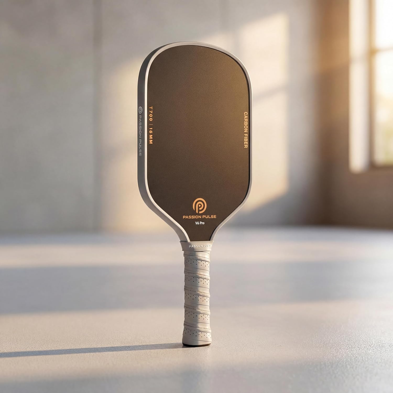 Pickleball Paddle for Recreational Play – Advanced Carbon Fiber Surface, 16mm Core, Lightweight 8oz, 3D PulseGrip Handle – Control & Spin for Skill Practice