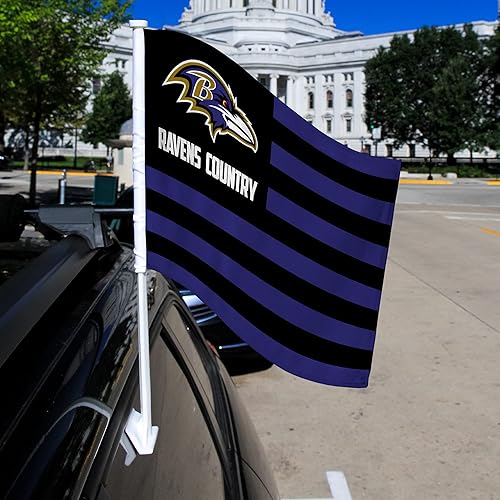 Miniatura 422 de Rico Industries NFL - Bandera de doble cara para automóvil, accesorio para auto B07NHSRDX2