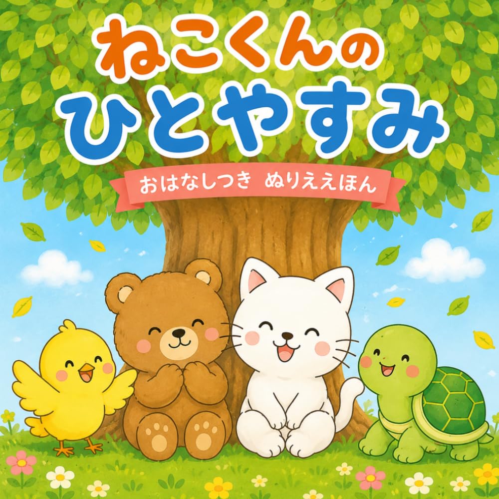 ねこくんの　ひとやすみ: おはなしつき　ぬりええほん（3～5歳・知育） (よんで　ぬれる！　ぬりええほん)