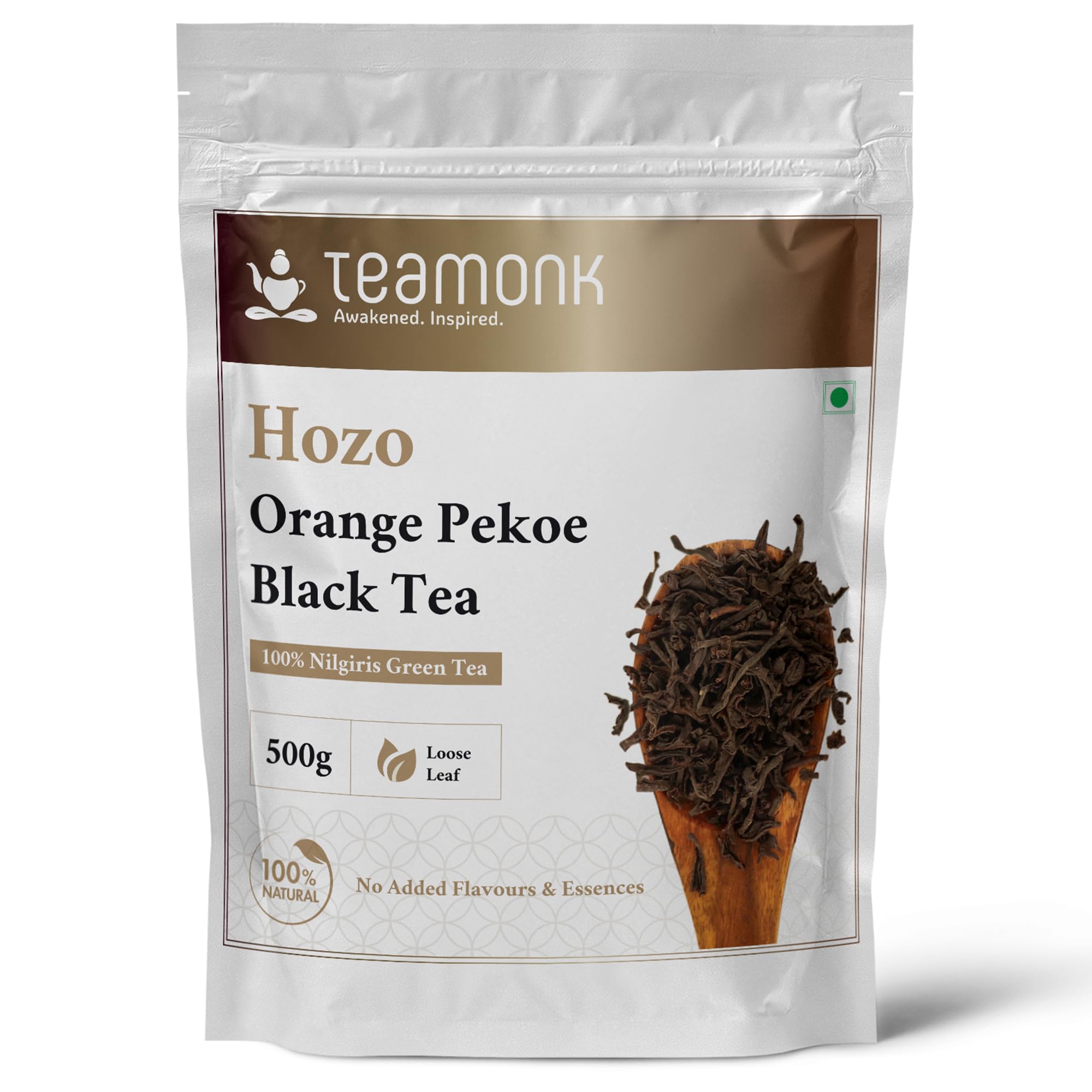 Teamonk - Hozo Orange Pekoe High Mountain Nilgiris Black Tea (250 Cups) - 500 grams Pouch. Boosts Energy and Rich in Antioxidants. 100% Whole Leaf Loose Tea Leaves (No Powder) (B0CV8YB3W2) Amazon Price History, Amazon Price Tracker