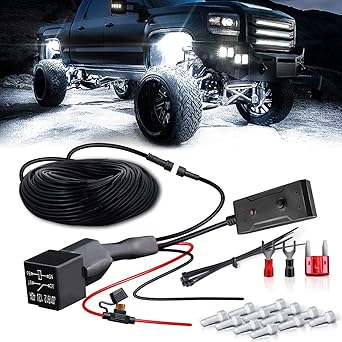 Amazon.com: LEDKITO Wire Harness for LED Rock Lights 4 Lead LED Rock