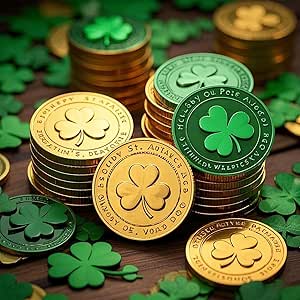 St Patricks Day Double Bordure De Shamrocks En Papier Fait Main Sur
