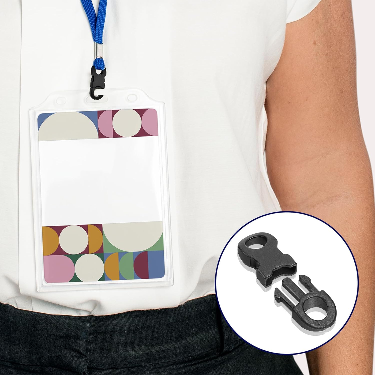 50 Pcs Mini Safety Breakaway Buckles 6mm Side Release Plastic Buckles for Paracord Bracelet Clip Quick Release Clasp Fasteners Replacement Ring for Paracord Bracelet Clasp Camera Strap DIY Crafts - Image 5