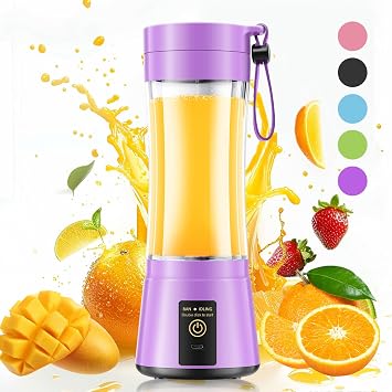 Fresh Juice Blender with Travel Cup, Powerful On-the-Go Single Blender