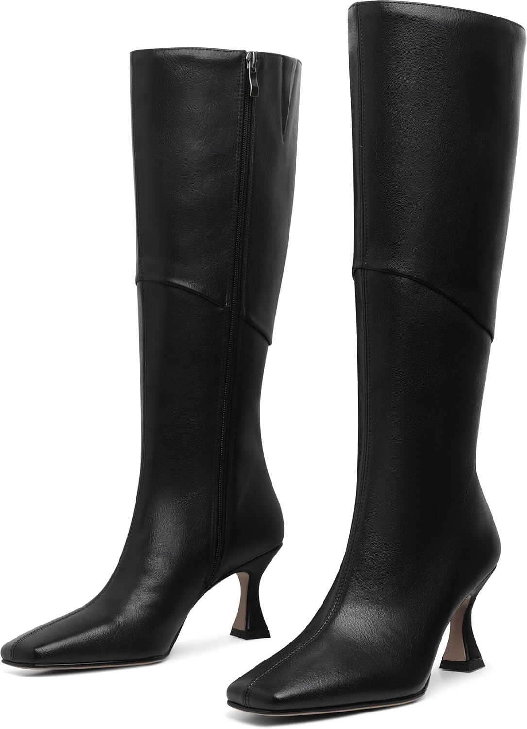 CYNLLIO Women Knee High Boots - Fashion Side Zipper