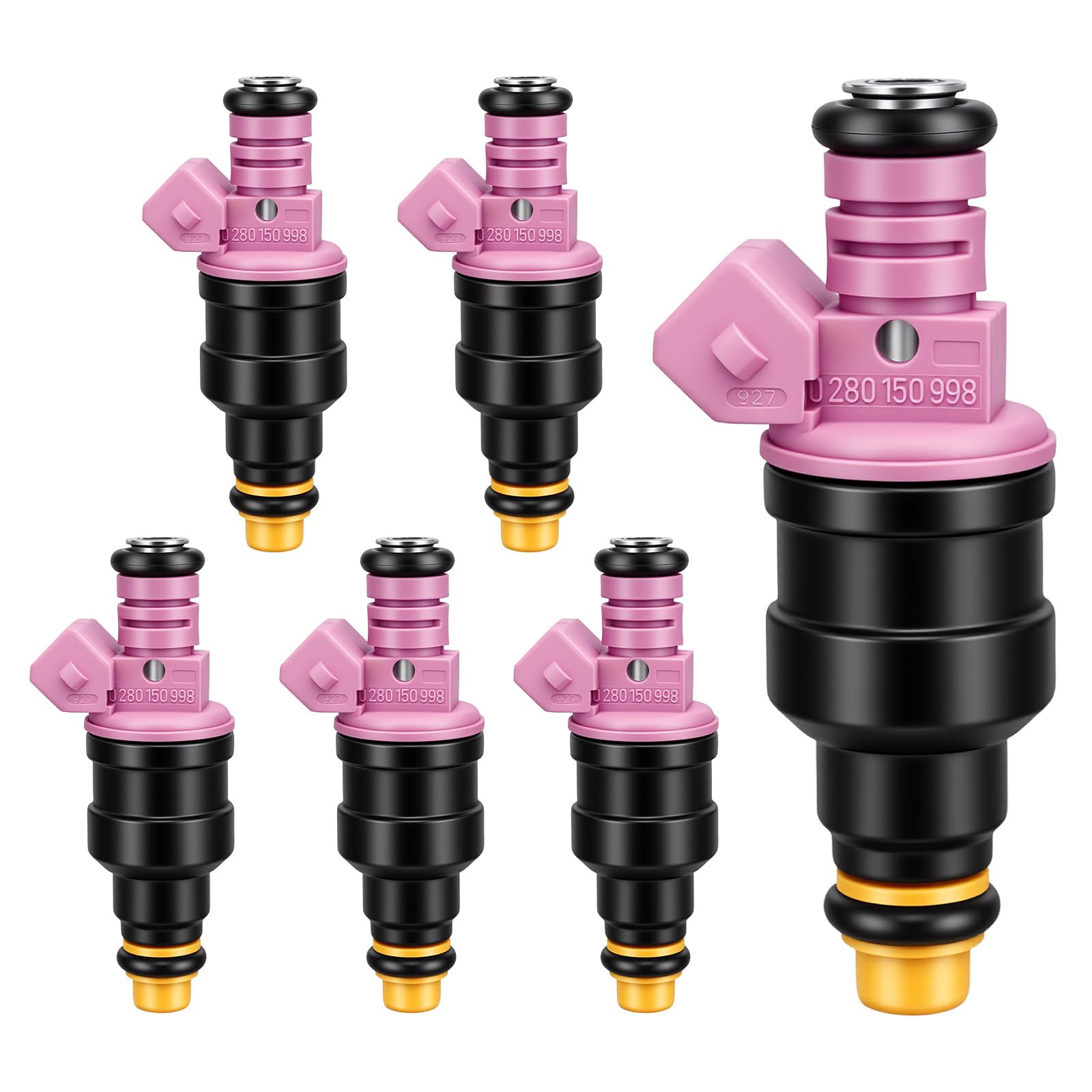 Photo 1 of 1997-2001 6Pcs Fuel Injectors Compatible for Dodge Ram 1500 1997-2001 Dakota 1997-1999 Durango 1998-1999 B1500 1997-1998 B2500 1997 3.9L V6 Replace 0280150998