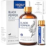 HIQILI Black Pepper Essential Oil for Aromatherapy & Diffuser - Natural Spicy & Warming Scent - Therapeutic Grade - 3.38 Fl Oz