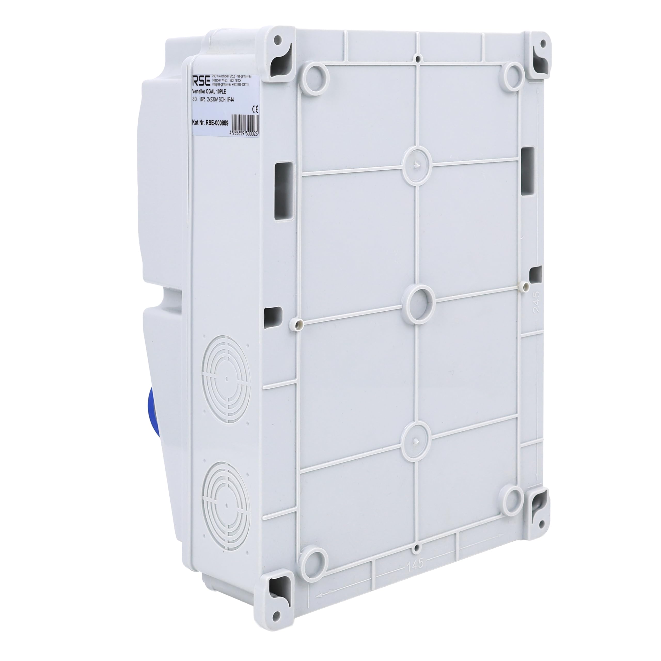 RSE BAUSTROMVERTEILER WANDVERTEILER KOMPLETT VERDRAHTET 32A 16A 230V MIT HAGER SICHERUNGEN IP65, RSE 14-16A/5P, 2x230V