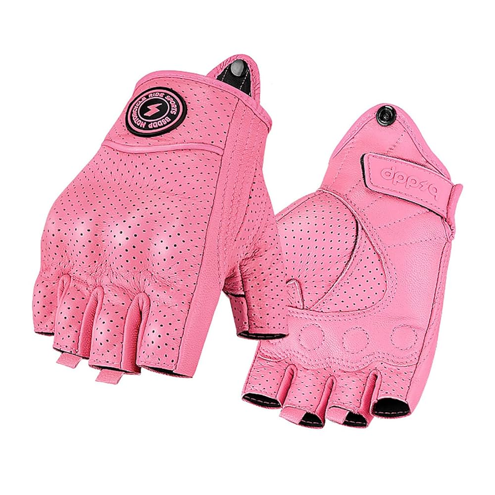 Amazon.co.jp: バイク グローブ ハーフフィンガー 羊革