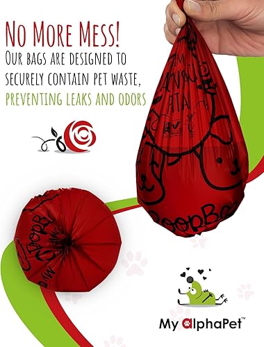 Miniatura 4 de Rollo de relleno de bolsas para desechos del perro, tamaño grande 9 x 13 pulgadas, ecológico a un alto nivel ASTM D6400 clasificado, bolsas a prueba