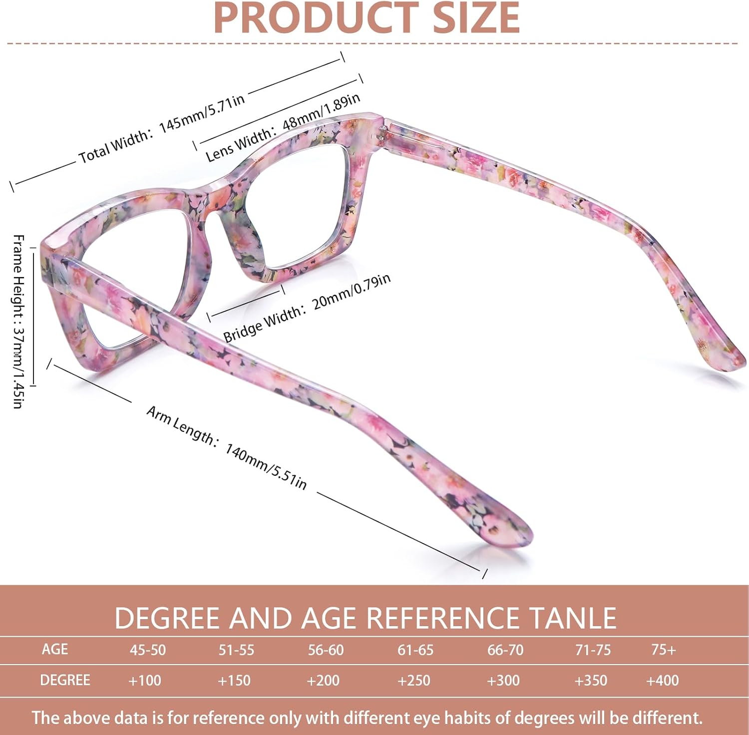 SIGVAN 15 Packs Reading Glasses Oprah Style Reading Glasses with Spring Hinge Square Computer Readers for Women