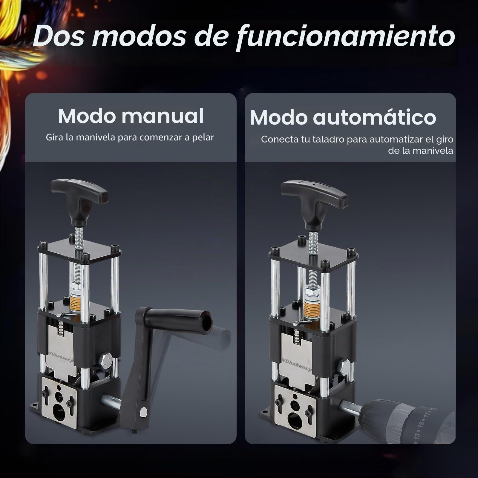 Máquina Pelacables Manual Electricista, Maquina Pela Cables de Electricidad, Cable de 1-25mm de Diámetro con Manivela, Pelador de Cables Electricos Para Reciclaje Chatarra Cobre Pelacables Manual