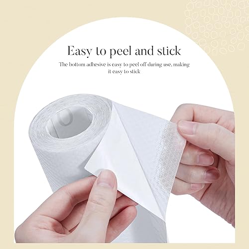 Miniatura 4 de Glotoch - Forro autoadhesivo para estantes, papel tapiz autoadhesivo para despegar y pegar, papel adhesivo de alta calidad para cajones, gabinetes,