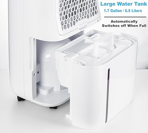 Miniatura 6 de Deshumidificador doméstico de 20 ldía, elimina la condensación, la humedad, la humedad y purifica la calidad del aire. Secado de ropa, drenaje