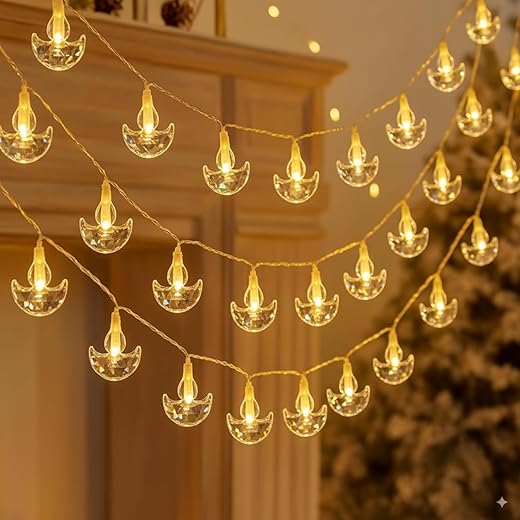 Fairy Water Drop String Ball Light 14 LED Outdoor Lights Waterproof Crystal Decoration Lighting for Diwali