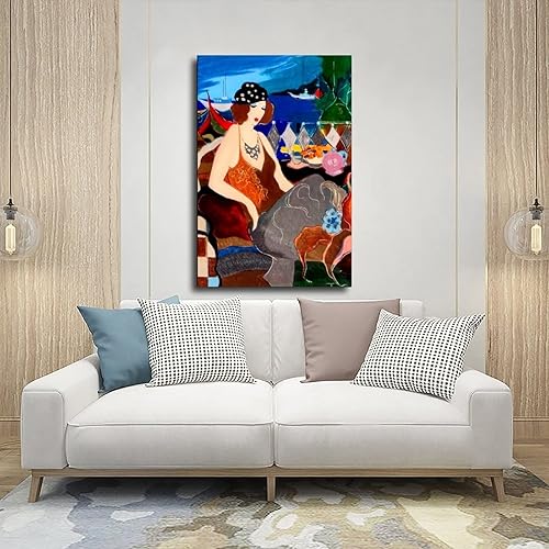 Miniatura 5 de Itzchak Tarkay TheBeautiful - Póster artístico de pintura al óleo con 28 lienzos para decoración de pared, pintura para sala de estar, dormitorio,