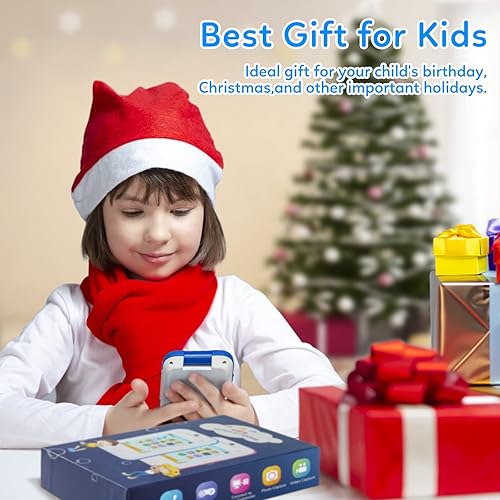 Miniatura 8 de Teléfono para niños, llamadas y mensajes, teléfono de juguete para niños de 3 a 6 años, regalos de Navidad, cumpleaños, control parental, teléfono