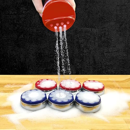 Miniatura 5 de Shuffleboard Sand Wax, juego de polvo de tejo de alta velocidad, juego de 2 latas de sal de tejo con mini cepillo