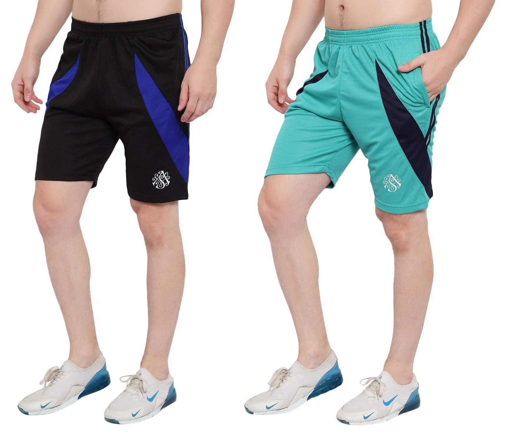 dia a dia Men's Polycotton Running Sports Gym Shorts Pack of 2-picture-50