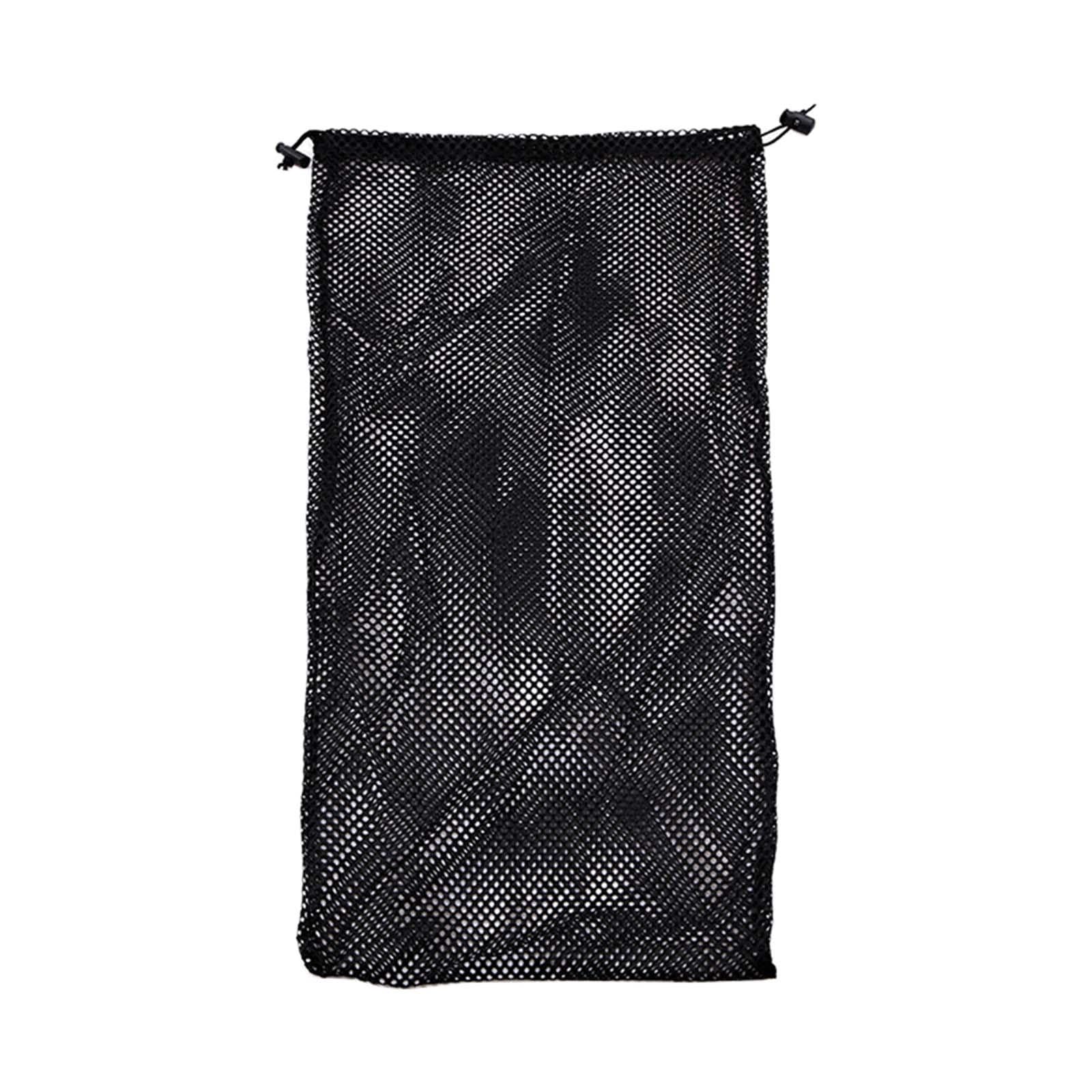 Diving Fins Drawstring Bag Snorkeling Flippers Carrier Portable Storage Mesh for Travel Spearfishing Surfing Beach, 34cmx74cm