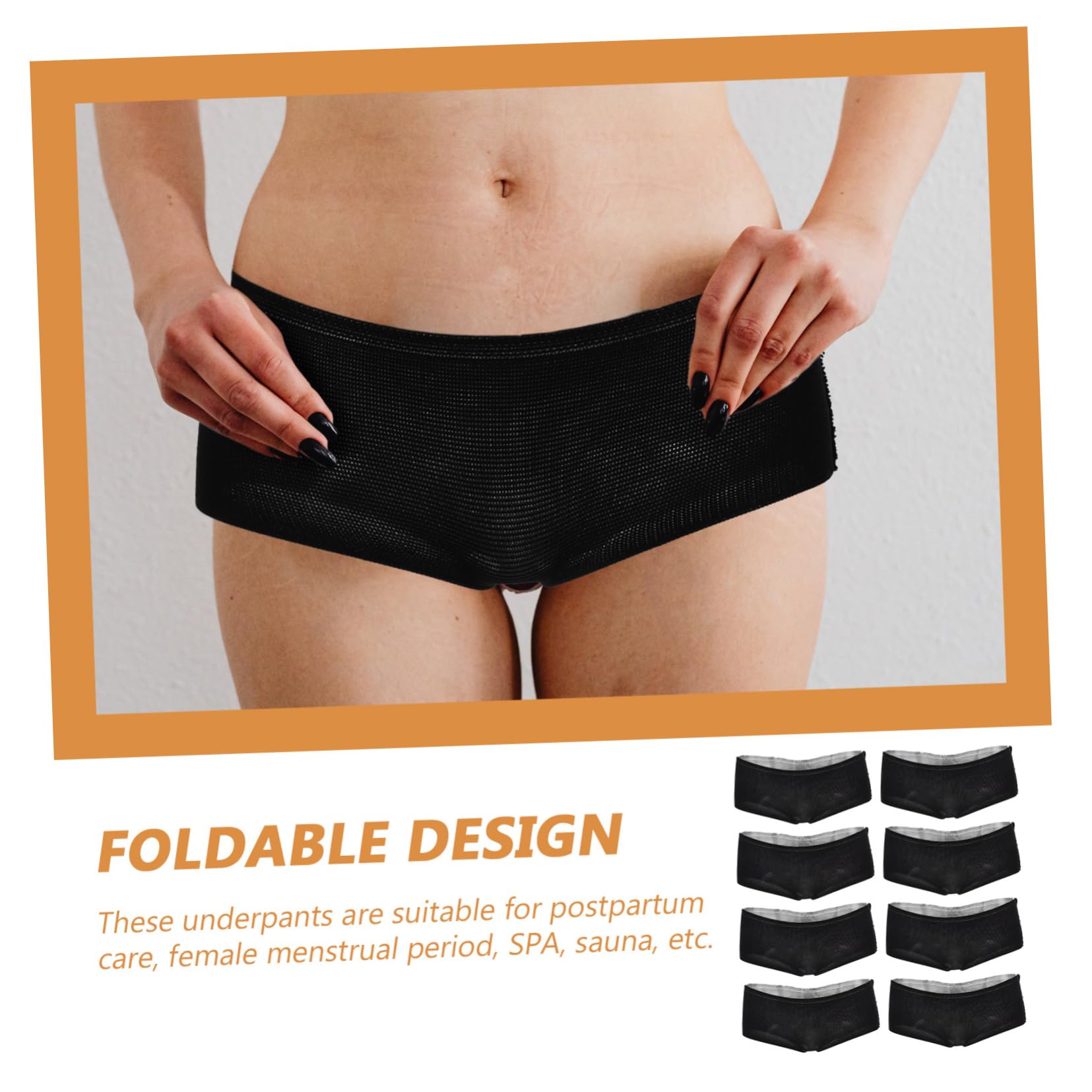 FOMIYES Stk Mutterschaftspflege underwear unterwäsche Inkontinenz Slips Unterwäsche für schwangere Frauen geschmeidige Hygienehosen weibliche Unterhose Nylon Black