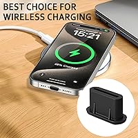 Vista 5 de Enchufe antipolvo USB C, paquete de 20 cubiertas de silicona para puerto USB C, cubierta protectora de puerto de carga tipo C para iPhone Ari, serie