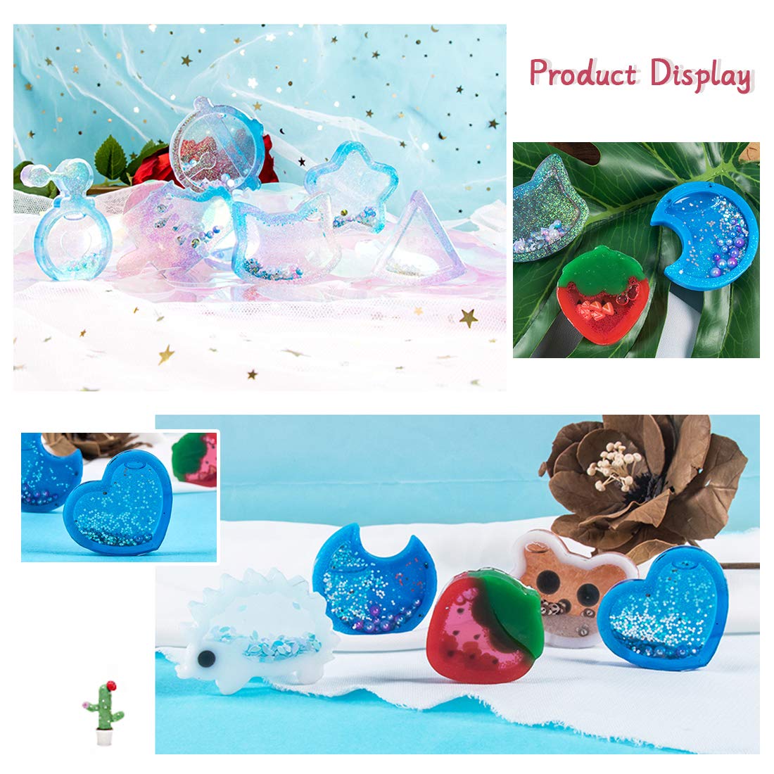 FineInno Stampo Resina per Orgonite Stampi in Silicone per Merkaba Gioielli Epossidica con Simboli dei Chakra Ciondoli Pendenti Artigianati Fai da Te (Orgone Chakra Molds