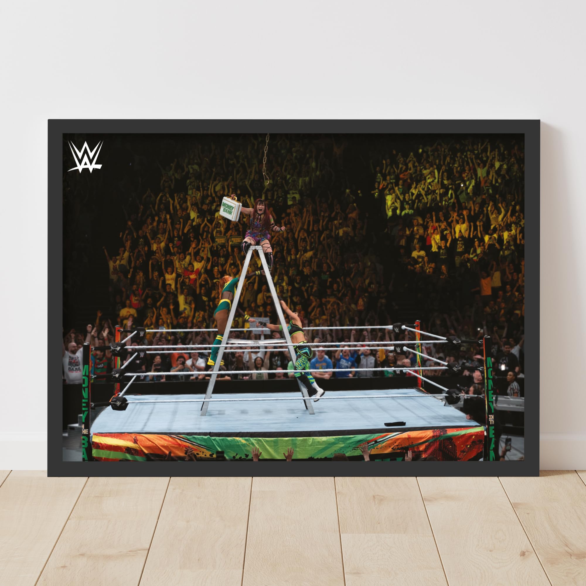 Themed WWE Print - MITB Iyo Sky Win Poster Wrestling Wall Art (42cm x 59.4cm - A2)