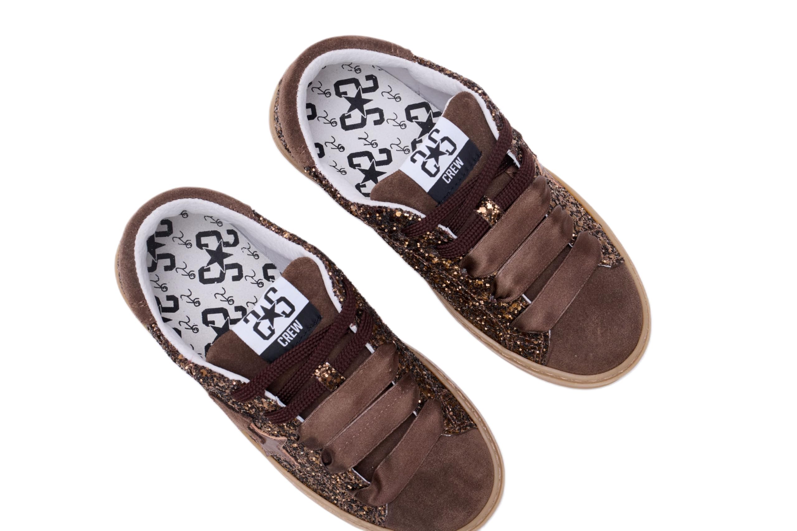 TWO STARS 2SB3548 Sneakers Donna in Pelle, Scarpe Casual Brown, Calzature Sportive Lifestyle, Sneaker Bassa