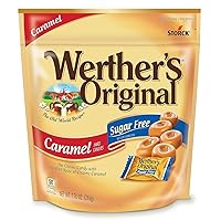 Vista 2 de Werther's Original - Caramelos duros y caramelos suaves, paquete variado sin azúcar, 3 bolsas, un caramelo duro de caramelo de 7.7 onzas, un