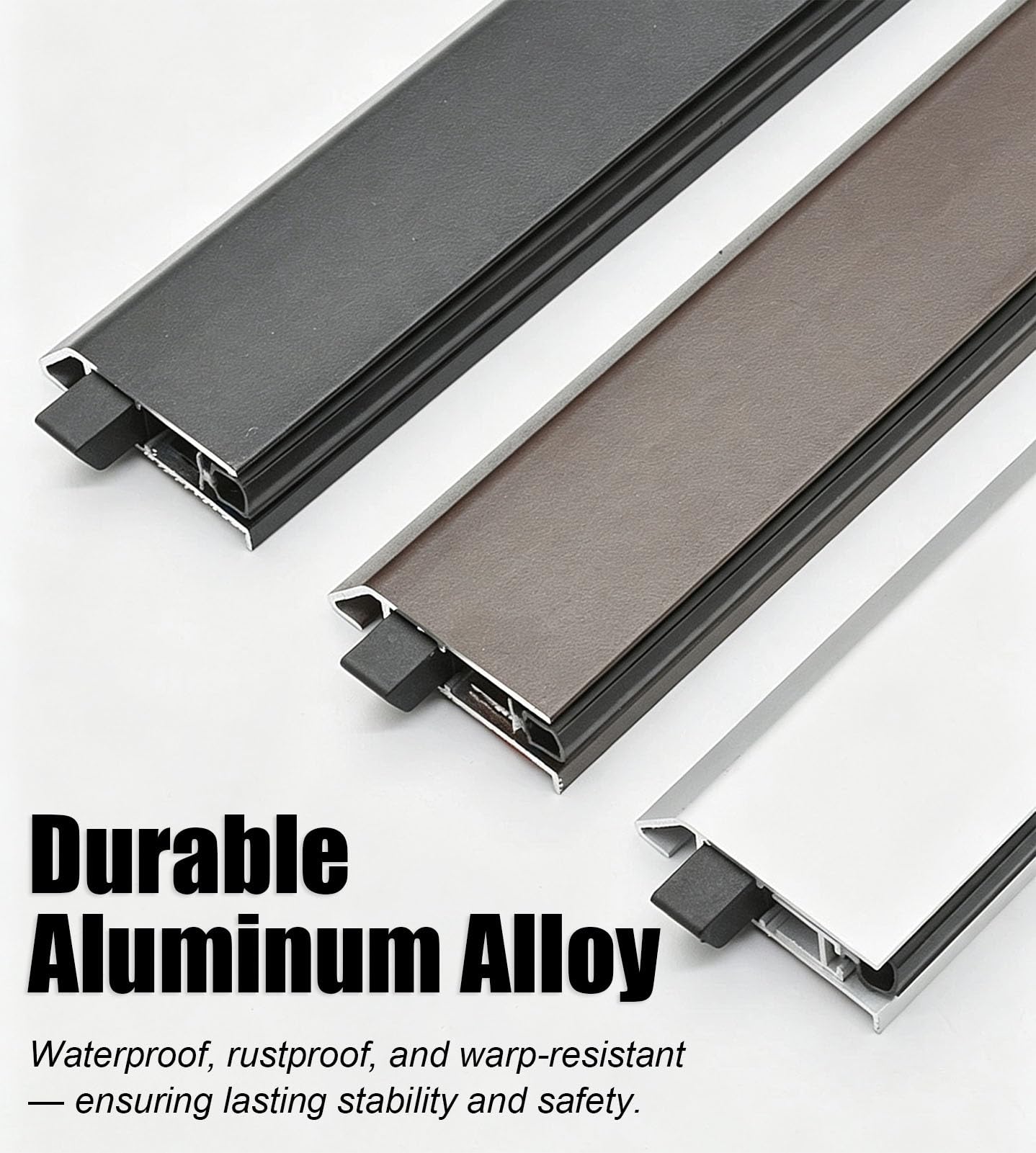Automatyczna Uszczelka Dolna Nawierzchniowa Automatyczna Uszczelka Opadająca | Samoregulująca Się Uszczelka Przeciwwiatrowa do Drzwi, Aluminiowy Mechaniczny Profil Uszczelniający Szczelinę Pod Drzwiami