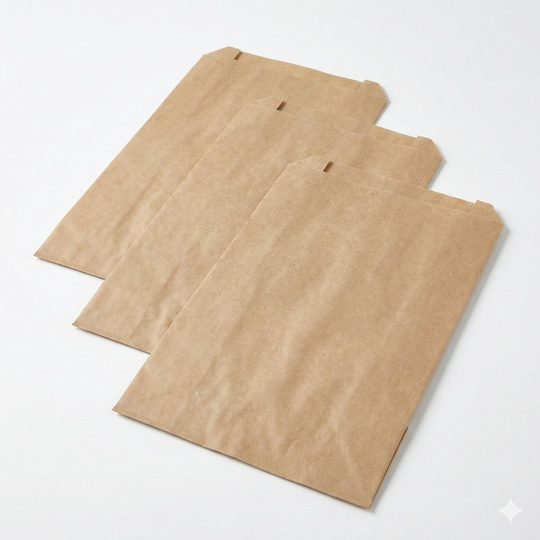 1000 Sacs Papier Kraft Brun 18 x 36 cm - Sachet Alimentaire Léger Standard - Emballage Finition Lisse pour Pharmacie, Marché, Légumes et Confiserie - Aspect Satiné