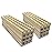 Yuanhe Wooden Domino Racks Set of 8, Domino Trays Holders Organizer for Classic Board Games, Dominoes Accessories