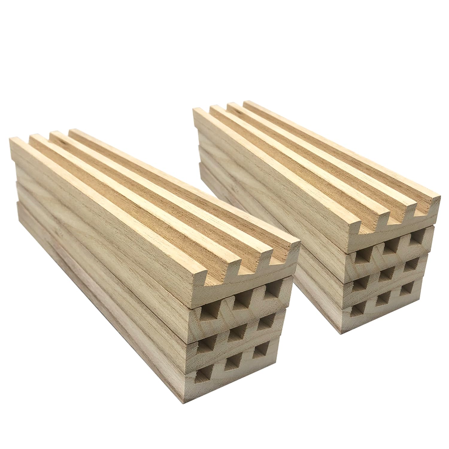 Dominoe Racks Snapklik.com : Wooden Domino Racks Set Of 8, Domino Trays Holders ...