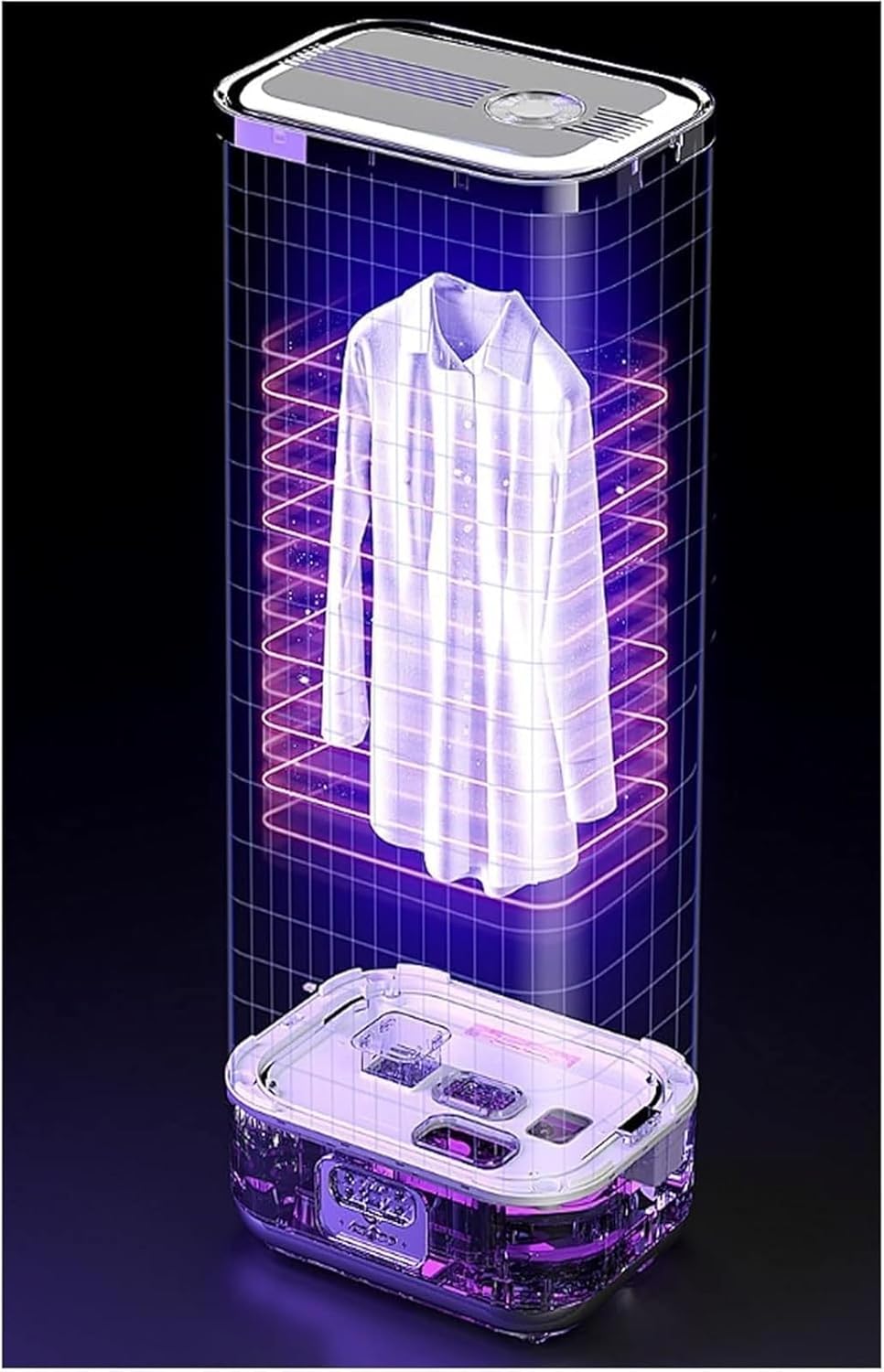 Collapsible Hanging Garment Steamer Portable Electric Clothes Steamer Dryer for Wrinkle Removal on Clothes Fabrics