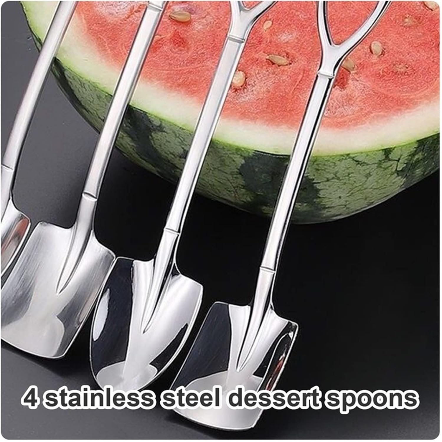 Coffee Scoops Stainless Steel Coffee Spoon for Ice Cream Creative Tea-spoon Tableware Bar Tool Cutlery Set Kitchen Retro Shovel Spoons