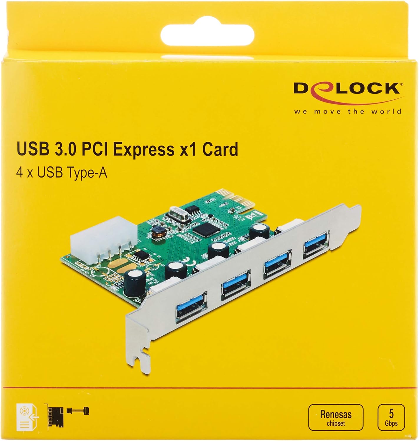 PCI Express Card > 4 x External USB 3.0 - USB-Adapter - PCI Express 2.0 x1