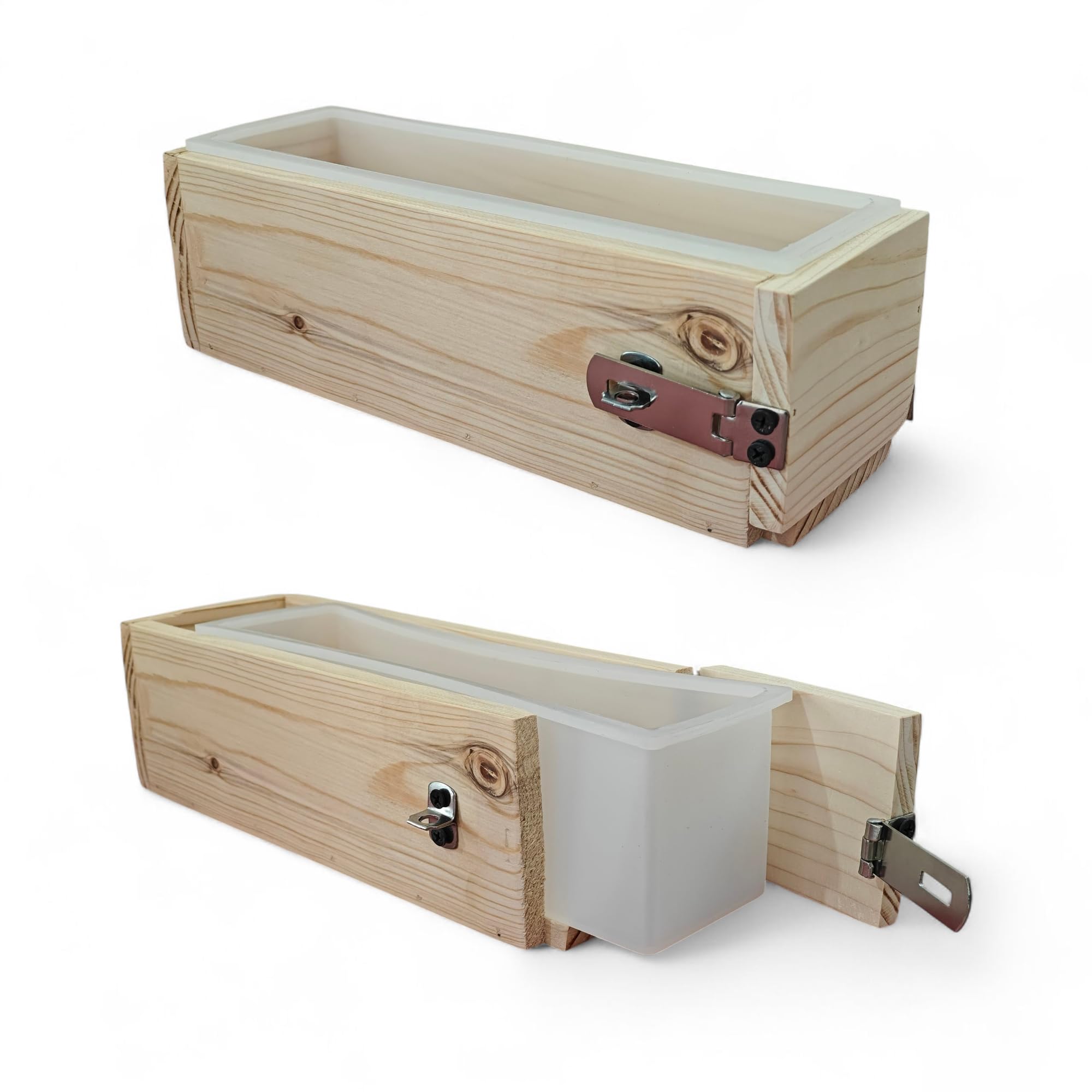 Flora Magic Silicone Soap Loaf Mold with Openable Wooden Box | Home Arts & Crafts | Candle Making & Soap Making | Soap Molds Capacity 1.5 kg-image-43
