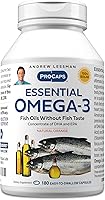 Vista 9 de ANDREW LESSMAN Naranja Omega-3 esencial - 360 cápsulas blandas - Aceites omega-3 ultra puros y de alta potencia. Alto contenido de DHA, sin malestar