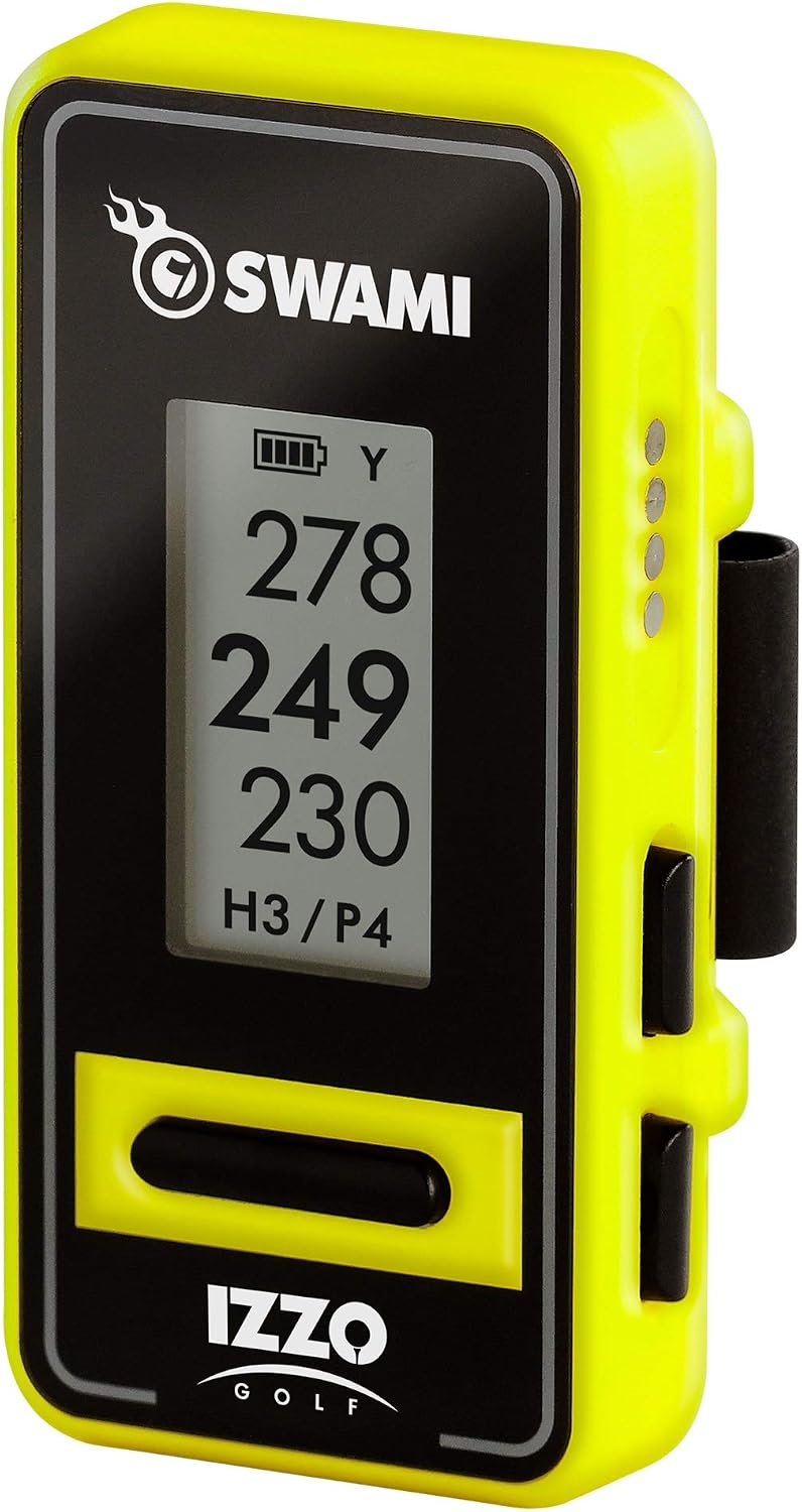 Izzo Golf Swami Clip-On Golf GPS With Voice Feature, Yellow image 4