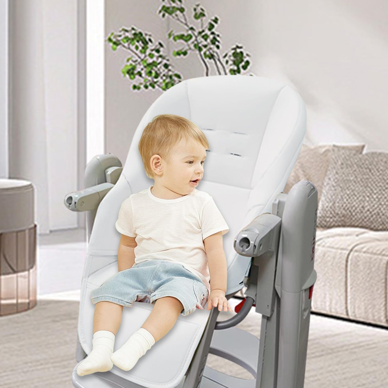 Copri Seggiolone Universale Imbottito - Tessuto Oxford Pieghevole - Facile Da Pulire - 37x23cm - Foto 3