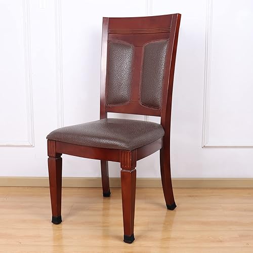 Vista 149 de Ezprotekt 24 protectores cuadrados de suelo para patas de silla con fieltro, fieltro de silicona F para suelos de madera dura, tapas de patas