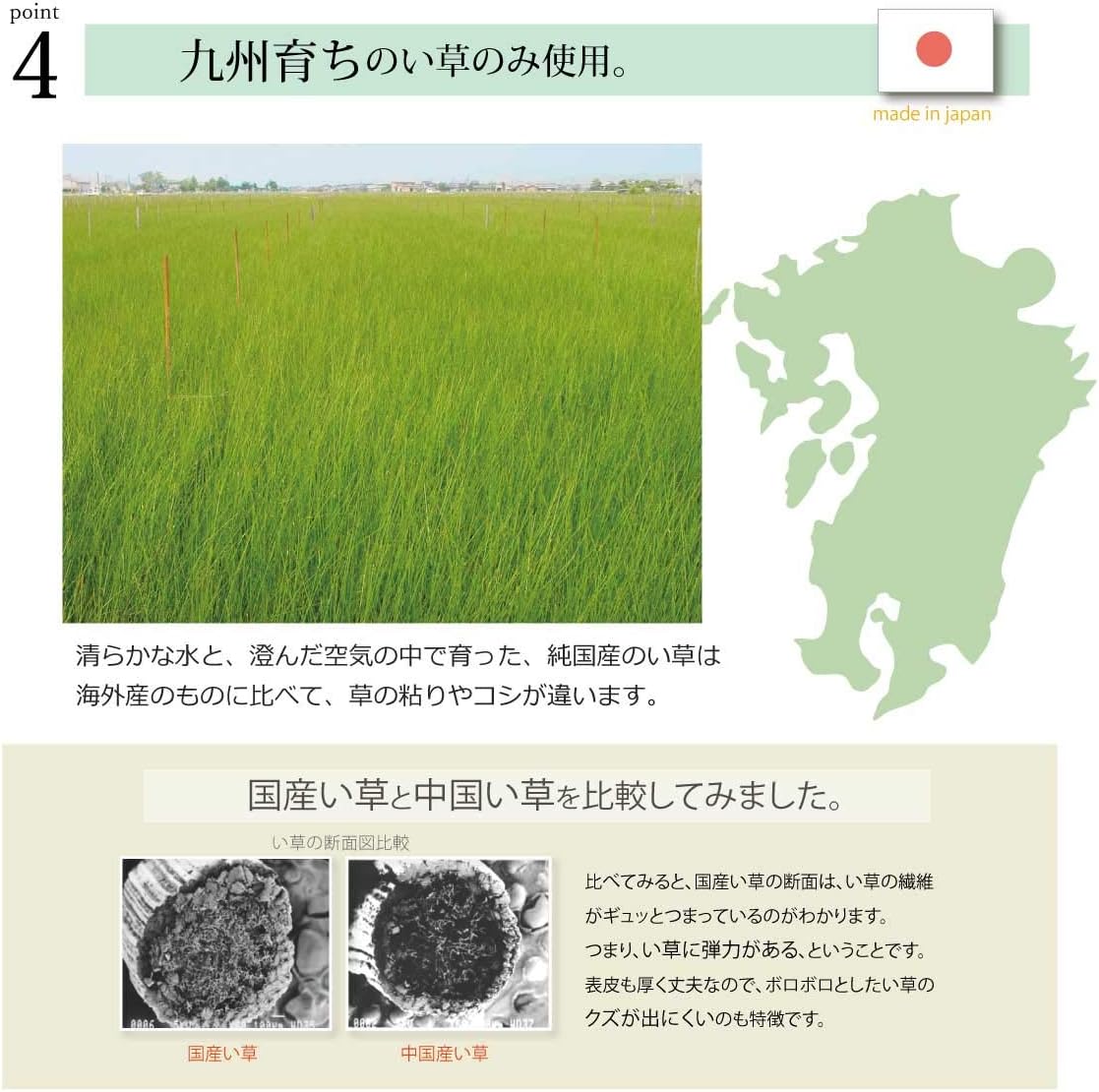 キッチンマット 和モダン い草キッチンマット 60&times;270cm 籠目 イエロー 日本製 抗菌防臭 #8243660